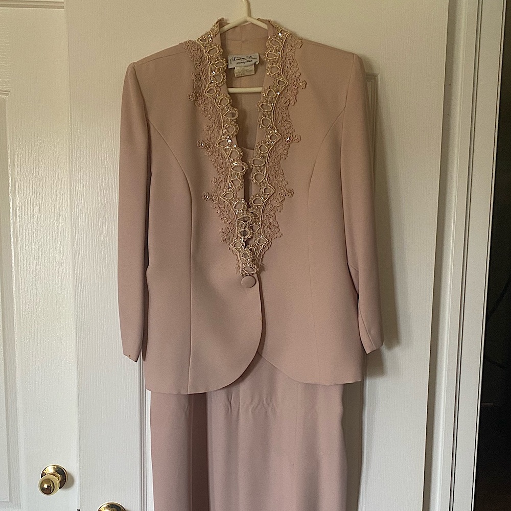 🇨🇦 MADE IN CANADA 🍁 2 piece Mother of the Bride Gown 💓 By Stanley Sklar